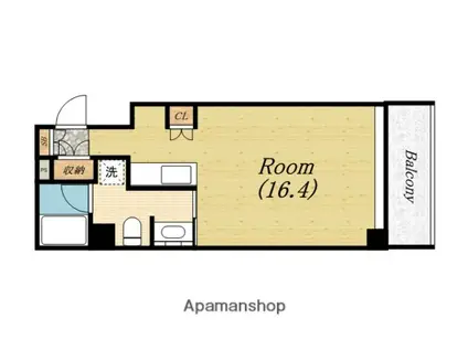 アーデンタワー南堀江(1K/10階)の間取り写真