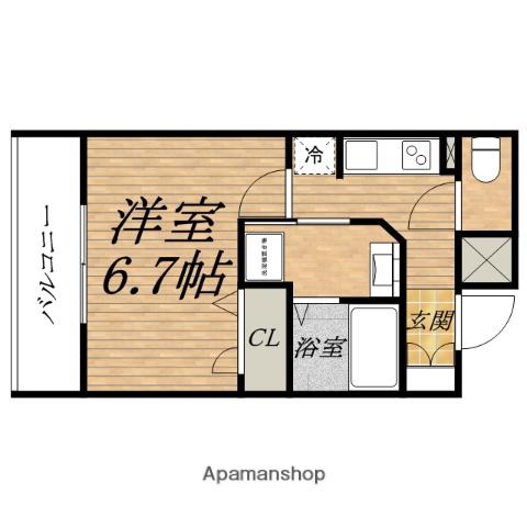 LEONCOMFORT HOMMACHI(1K/10階)の間取り写真