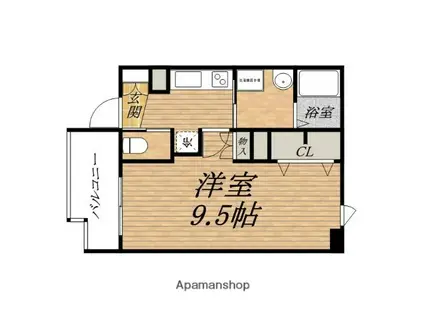 PRESSANCETANIMACHIALPHA(1K/10階)の間取り写真