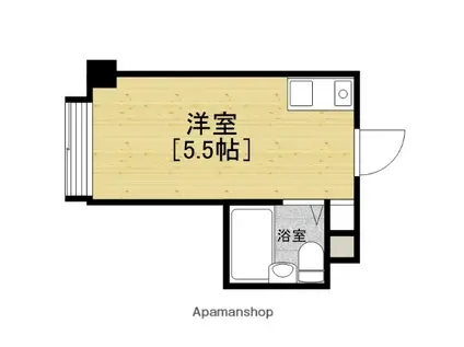 ジオナ本田(ワンルーム/8階)の間取り写真