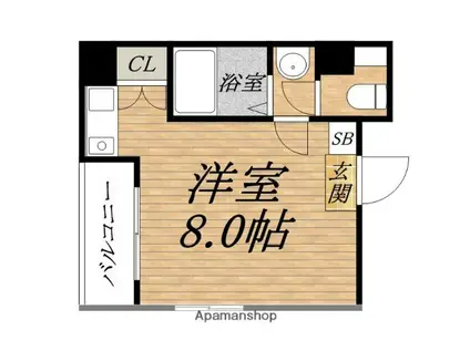 VICTOIRE(ワンルーム/2階)の間取り写真