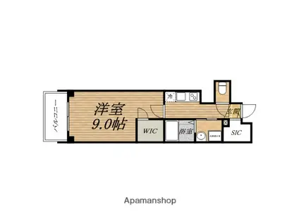 プレサンス堺筋本町駅前(1K/8階)の間取り写真