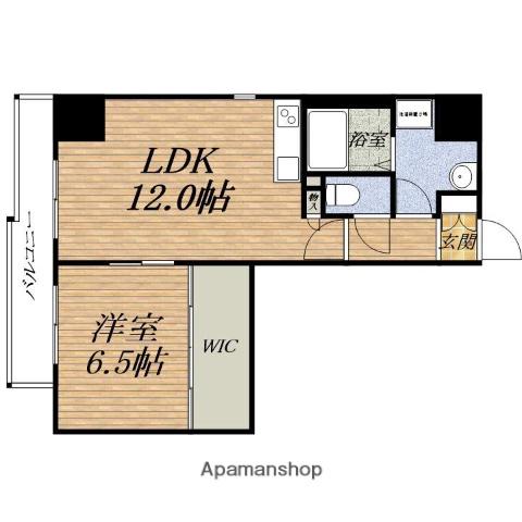RESIDIA堺筋本町(1LDK/7階)の間取り写真