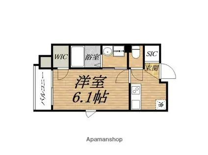 プレサンス心斎橋レヨン(1K/5階)の間取り写真