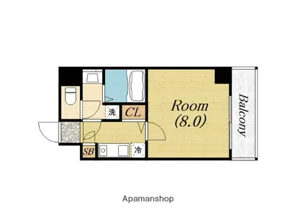 MT空堀(1K/6階)の間取り写真