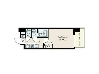 QUINTET JOTONOE(1K/5階)の間取り写真