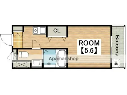 パティオ京橋(1K/4階)の間取り写真