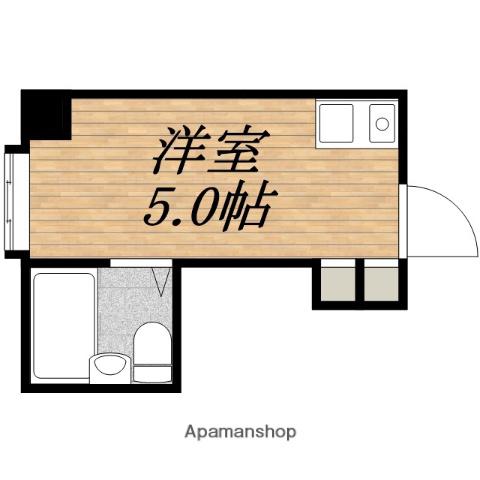 ラパンジール本田1(ワンルーム/2階)の間取り写真