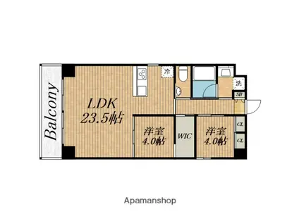 TROVE TANIMACHI(2LDK/2階)の間取り写真