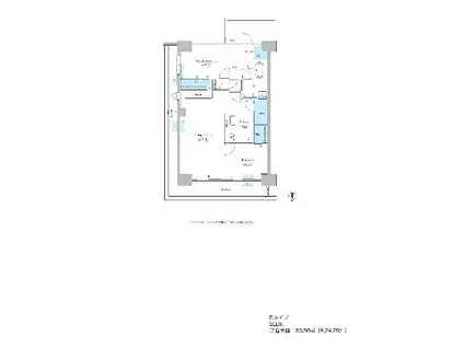 グランセジュール大国町(2LDK/12階)の間取り写真