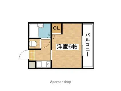 ネオセレス参番館(1K/3階)の間取り写真