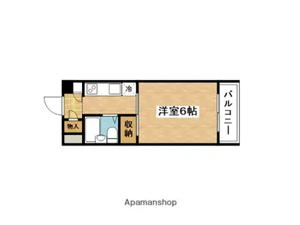 コーポスクエア24(1K/2階)の間取り写真