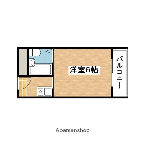 リブ山手(1K/2階)の間取り写真