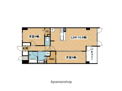 YSCOURT千里山(2LDK/3階)の間取り写真