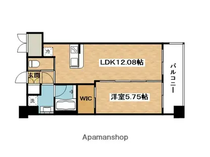 プレジオ東三国(1LDK/2階)の間取り写真
