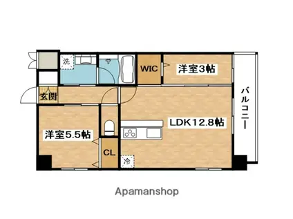 スプランディッドライズ新大阪ノース(2LDK/13階)の間取り写真