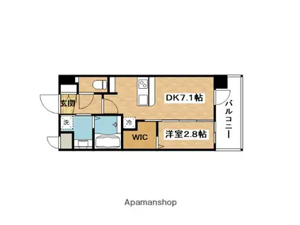 エステムコート新大阪16パルス(1DK/7階)の間取り写真