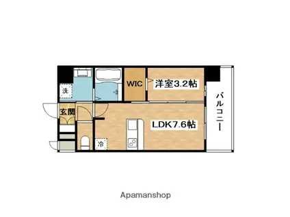 プレサンス東淀川駅前プローシェ(1DK/2階)の間取り写真