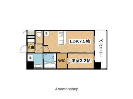 プレサンス東淀川駅前プローシェ(1DK/2階)の間取り写真