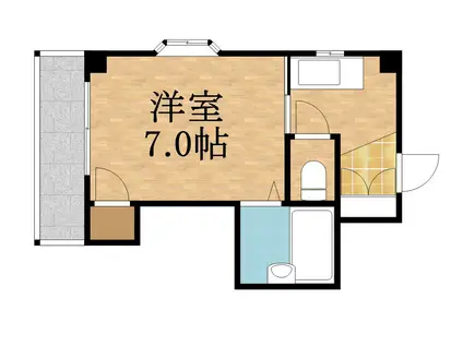アルデール都島(1K/3階)の間取り写真
