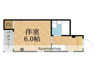 リバティ御幸(1K/4階)の間取り写真