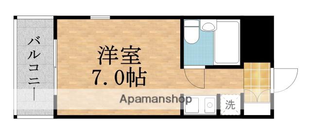CENTER HEIM大宮(1K/2階)の間取り写真