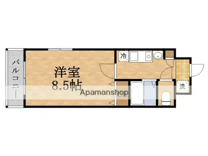 Mプラザ蒲生四駅前(1K/10階)の間取り写真