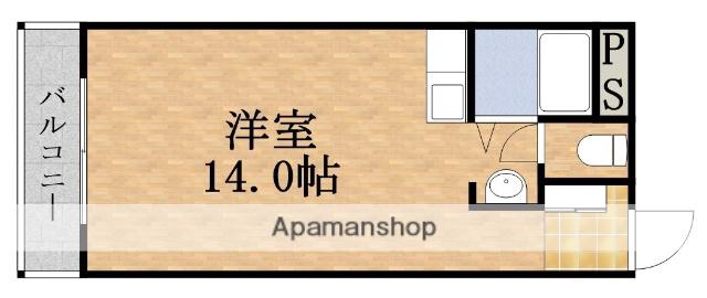 グローリーハイツ(1K/3階)の間取り写真