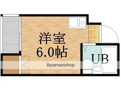 ザ・プラザ(ワンルーム/5階)の間取り写真