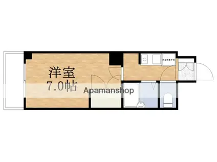 プレステージ桜ノ宮(1K/7階)の間取り写真