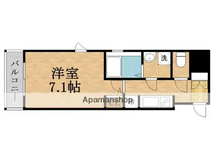 エスティメゾン京橋(1K/9階)の間取り写真