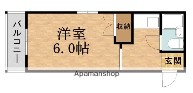 メゾン城東(1K/3階)の間取り写真