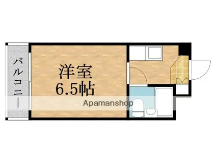 都島セントラルマンション(ワンルーム/6階)の間取り写真