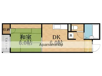 プレアール都島高倉(1DK/4階)の間取り写真