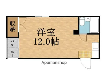 サンピアレス都島(ワンルーム/4階)の間取り写真