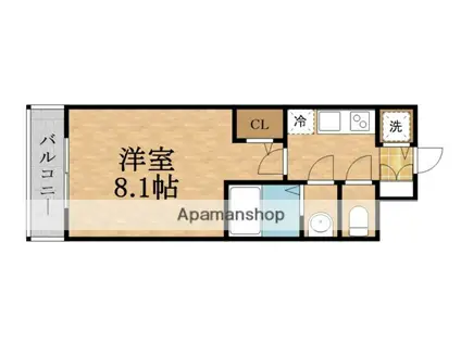 S-RESIDENCE 都島(1K/5階)の間取り写真
