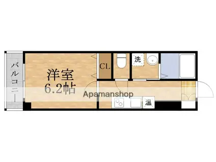 みおつくし都島(1K/9階)の間取り写真