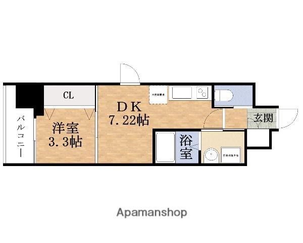 MORIGUCHIPRIMARY ONE(1DK/7階)の間取り写真