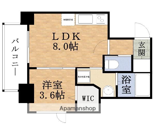 MORIGUCHIPRIMARY ONE(1LDK/9階)の間取り写真