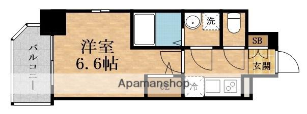 ESLEAD京橋セントラル(1K/8階)の間取り写真