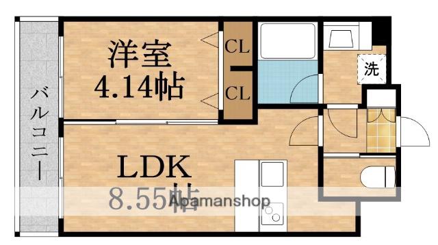 PREGIO城北(1LDK/11階)の間取り写真