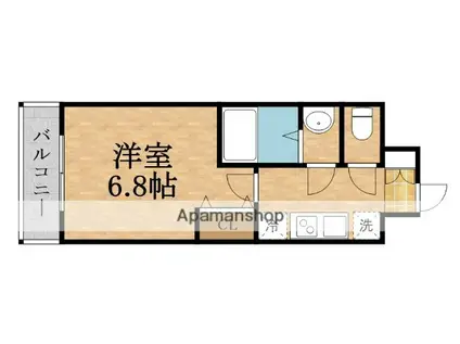 QUINTET JOTONOE(1K/14階)の間取り写真