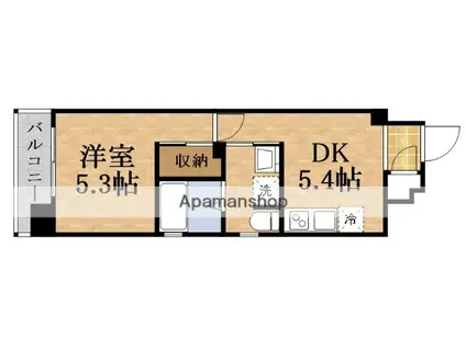 ネクストステージ関目(1DK/9階)の間取り写真