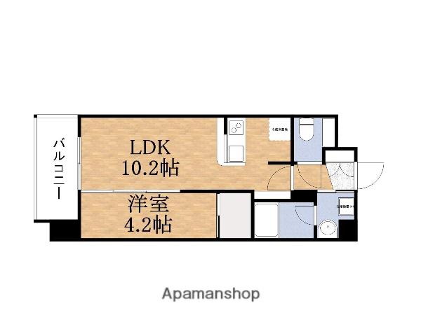 URBANEX大阪城北(1LDK/4階)の間取り写真