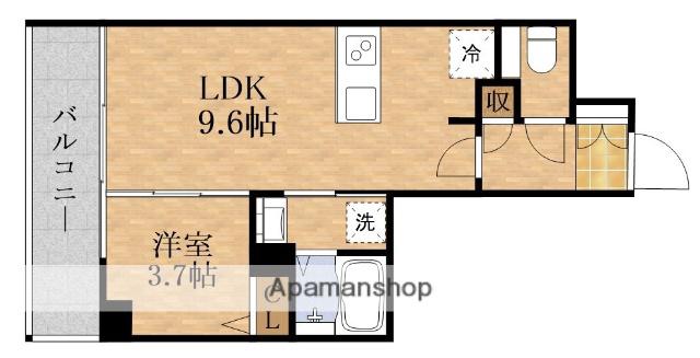 URBANEX大阪城北(1LDK/8階)の間取り写真