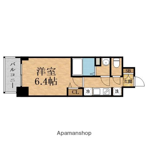 ARTIZA AWAJI(1K/14階)の間取り写真