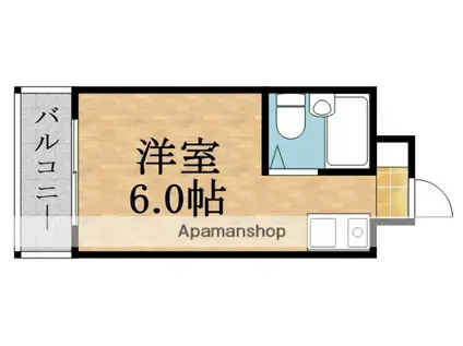 ジオナ関目(ワンルーム/5階)の間取り写真