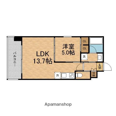 PREGIO MIKUNI ASIAN(1LDK/10階)の間取り写真