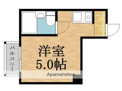 新森サンマンション(ワンルーム/4階)の間取り写真