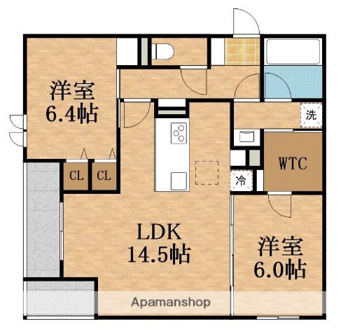 COCOLOTRIC(2LDK/1階)の間取り写真